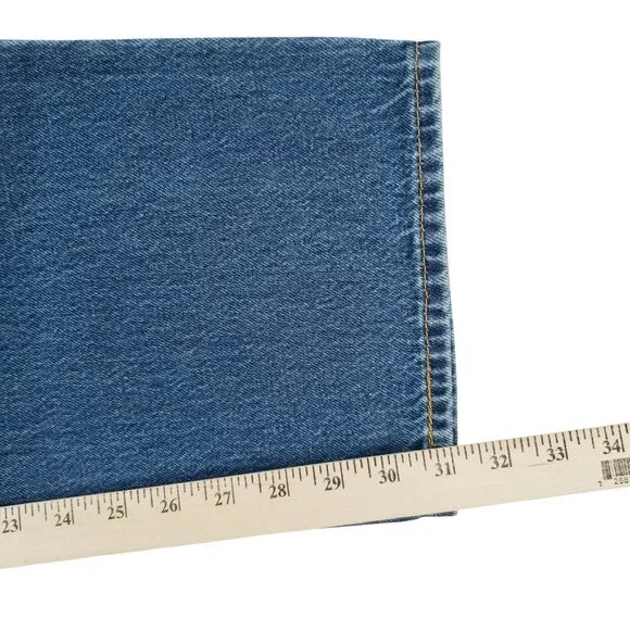 Levi's Jeans Women 94 Baggy Straight High Rise Med Wash Size 31x31(34x31) NWT - Picture 8 of 10